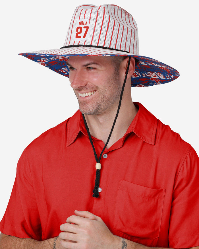 Aaron Nola Philadelphia Phillies Player Straw Hat FOCO - FOCO.com