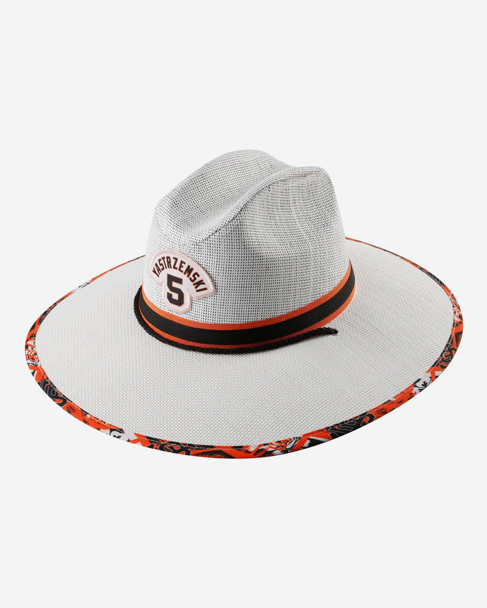 Mike Yastrzemski San Francisco Giants Straw Hat FOCO - FOCO.com