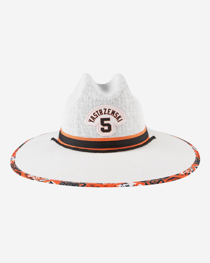 Mike Yastrzemski San Francisco Giants Straw Hat FOCO - FOCO.com