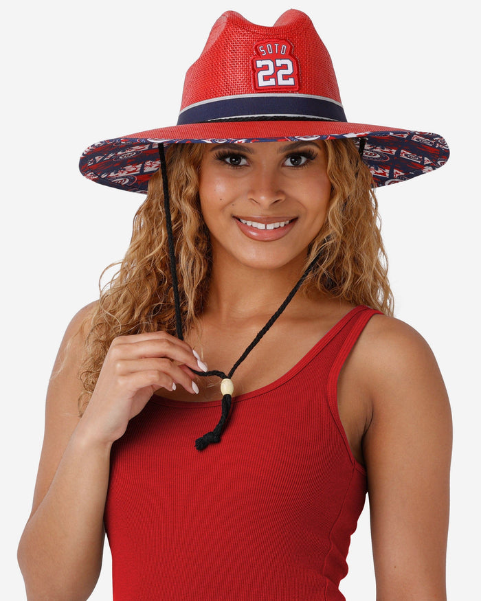 Juan Soto Washington Nationals Straw Hat FOCO - FOCO.com