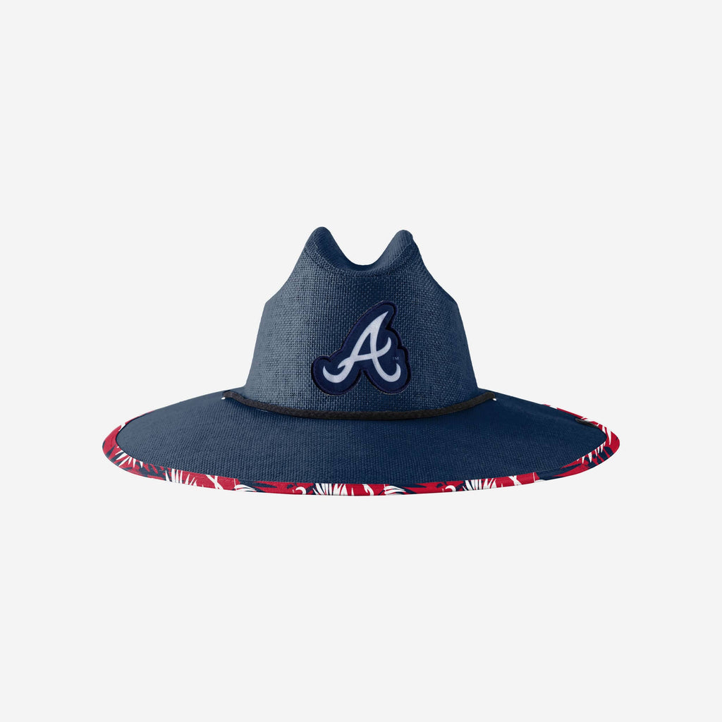 Atlanta Braves Team Color Straw Hat FOCO - FOCO.com