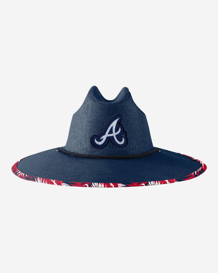 Atlanta Braves Team Color Straw Hat FOCO - FOCO.com