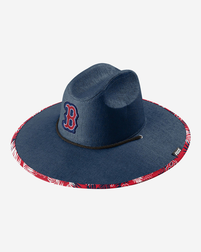 Boston Red Sox Team Color Straw Hat FOCO - FOCO.com