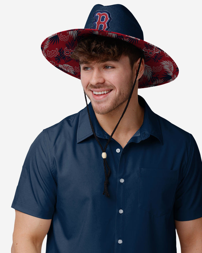 Boston Red Sox Team Color Straw Hat FOCO - FOCO.com