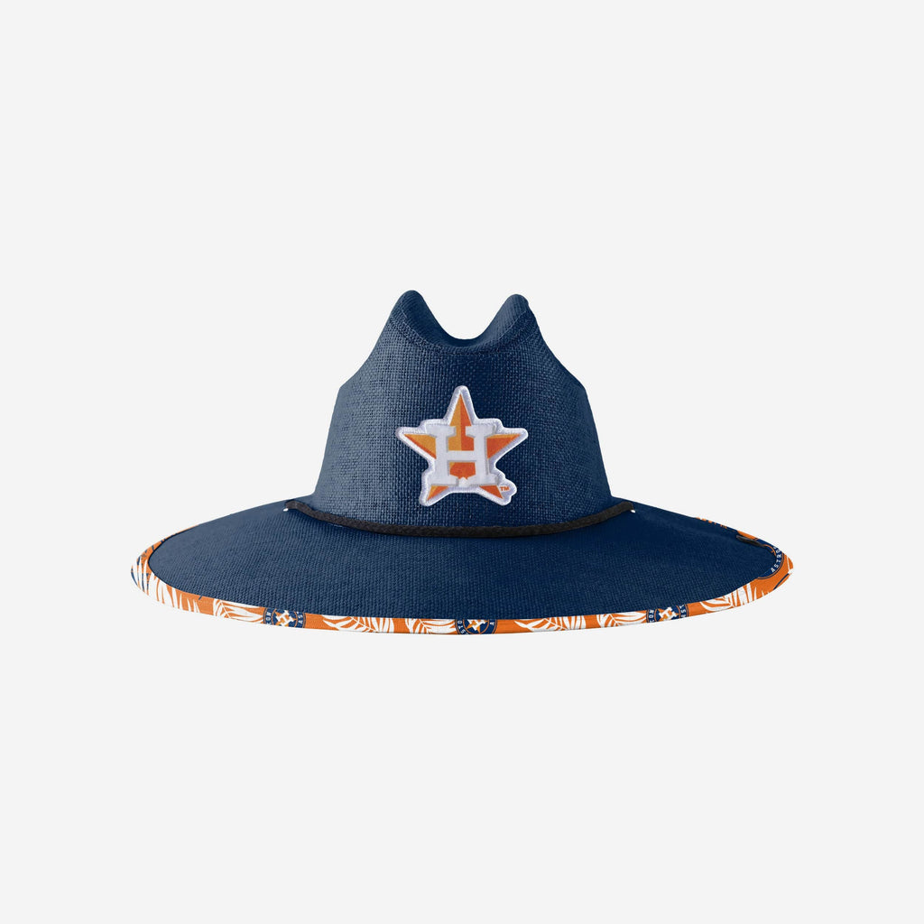 Houston Astros Team Color Straw Hat FOCO - FOCO.com