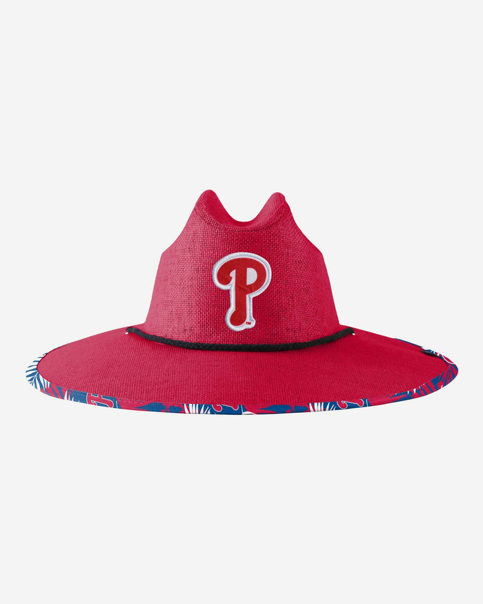Philadelphia Phillies Team Color Straw Hat FOCO - FOCO.com