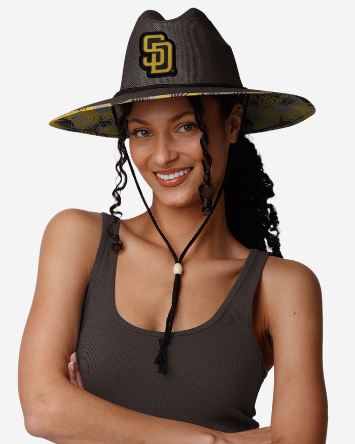 San Diego Padres Light Brown Straw Hat FOCO - FOCO.com