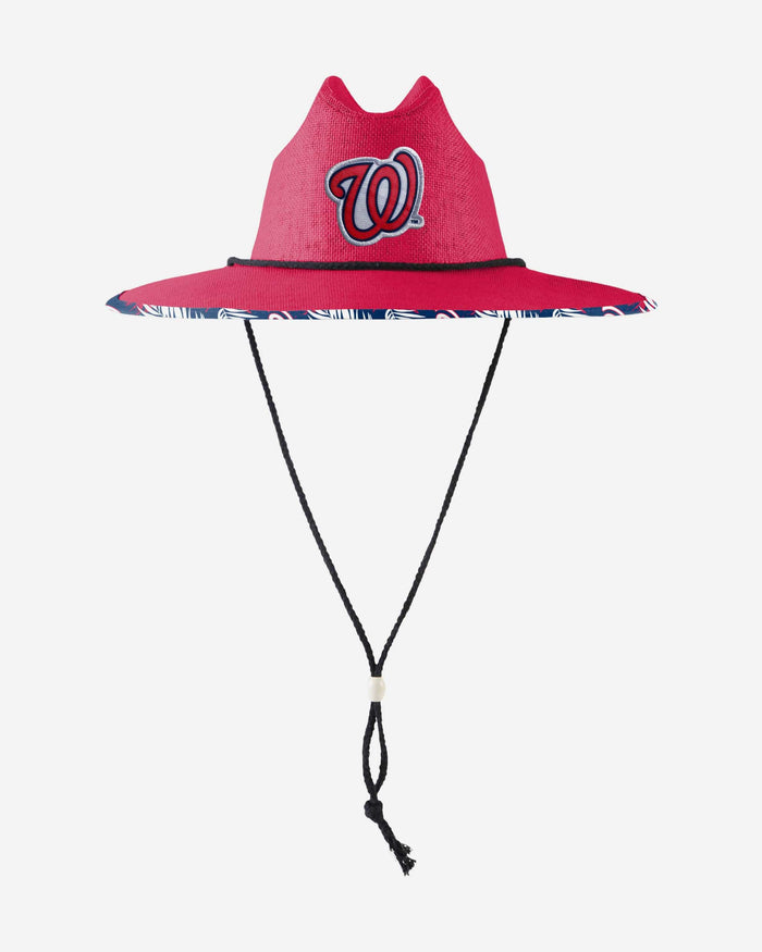 Washington Nationals Team Color Straw Hat FOCO - FOCO.com