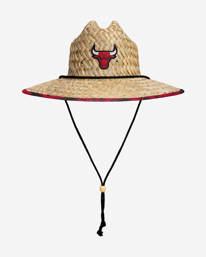 Chicago Bulls Floral Straw Hat FOCO - FOCO.com