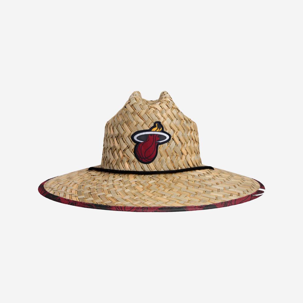 Miami Heat Floral Straw Hat FOCO - FOCO.com