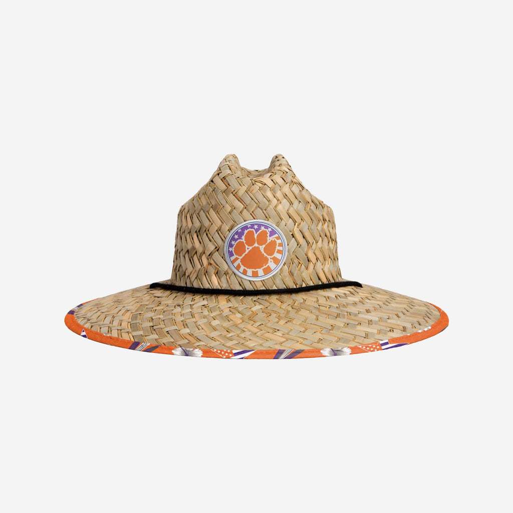 Clemson Tigers Americana Straw Hat FOCO - FOCO.com