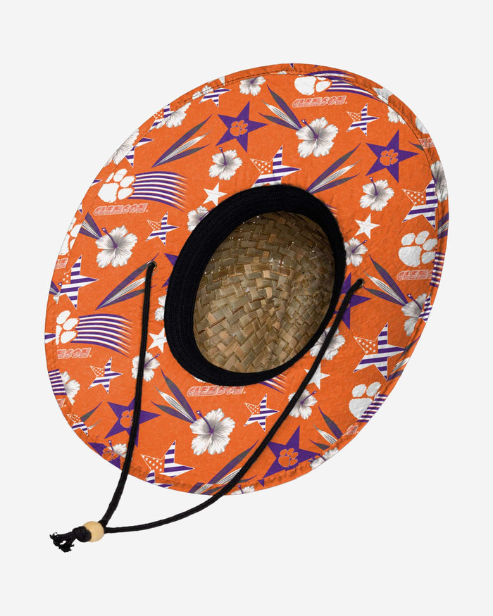 Clemson Tigers Americana Straw Hat FOCO - FOCO.com