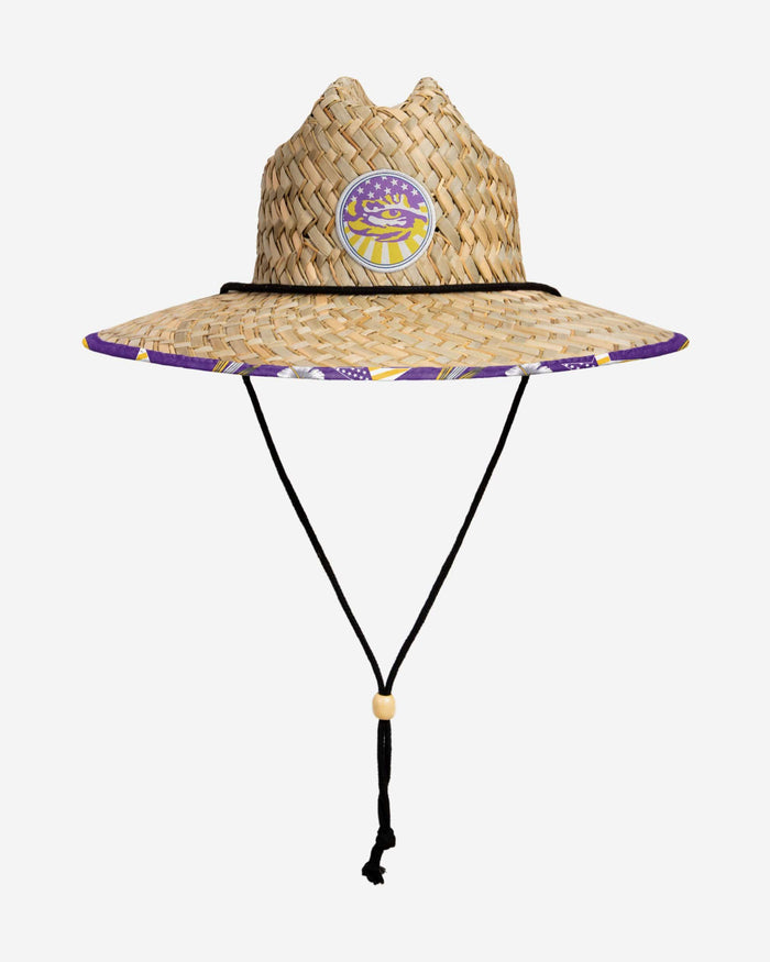 LSU Tigers Americana Straw Hat FOCO - FOCO.com