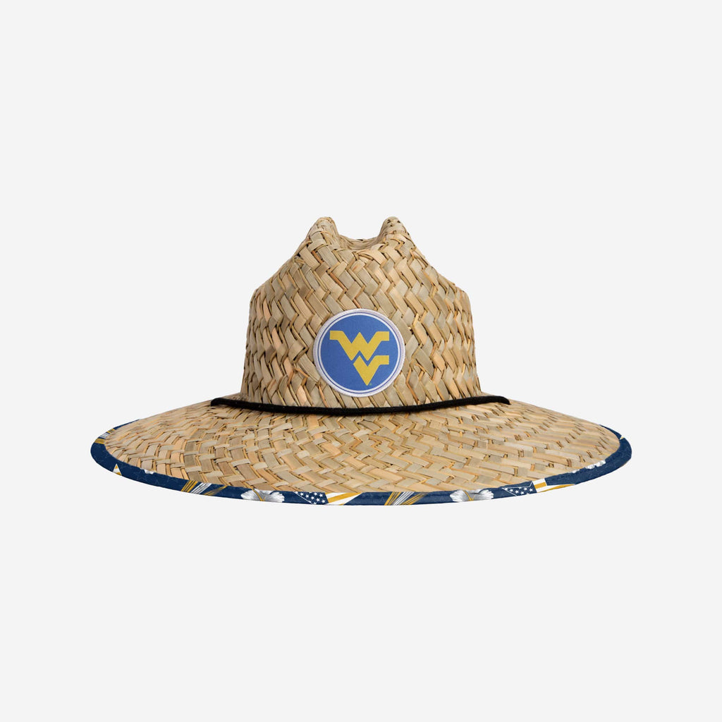 West Virginia Mountaineers Americana Straw Hat FOCO - FOCO.com