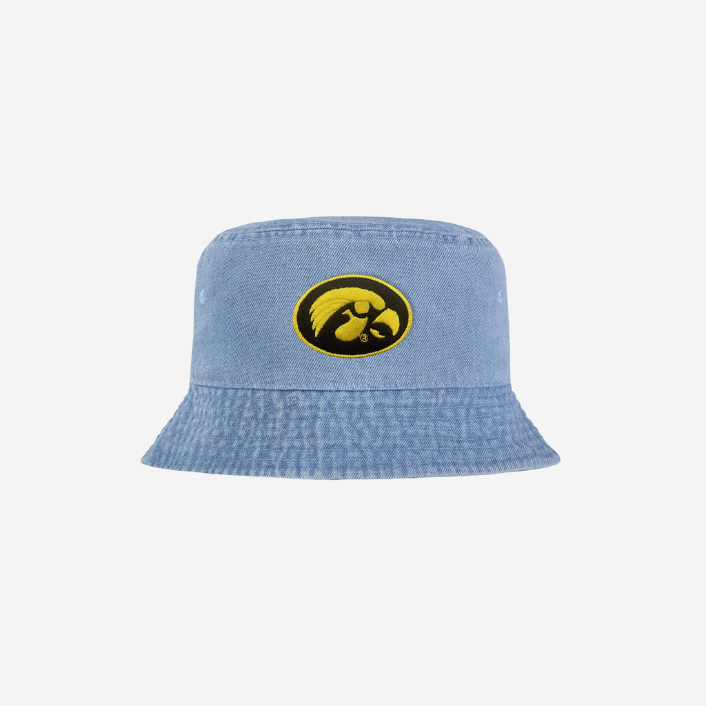 Iowa Hawkeyes Denim Bucket Hat FOCO - FOCO.com