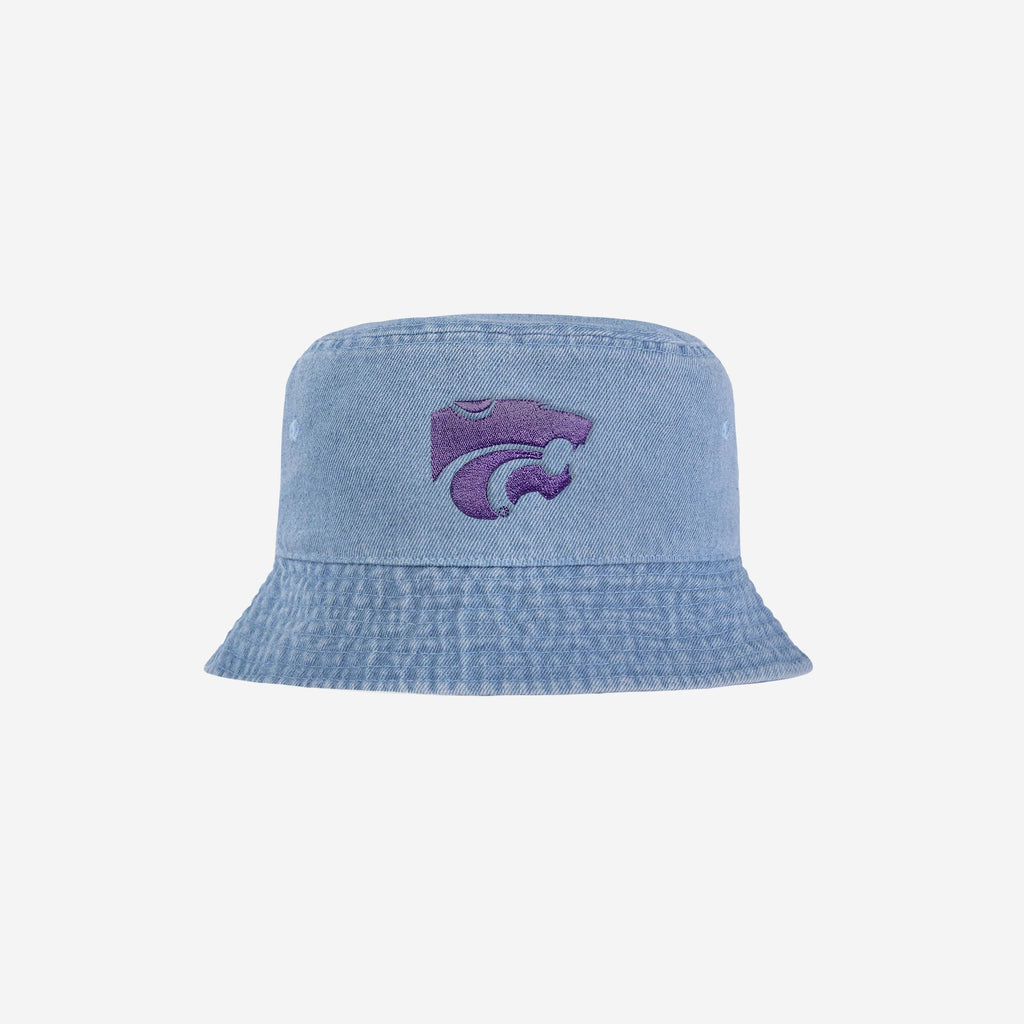 Kansas State Wildcats Denim Bucket Hat FOCO - FOCO.com