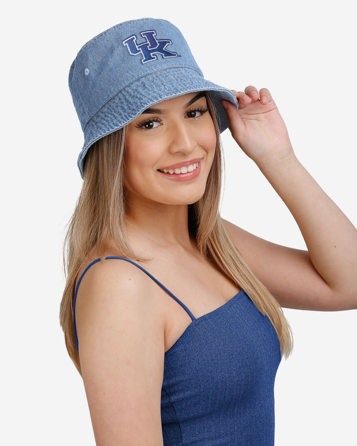 Kentucky Wildcats Denim Bucket Hat FOCO - FOCO.com