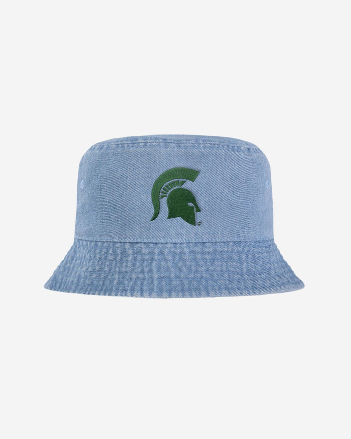 Michigan State Spartans Denim Bucket Hat FOCO - FOCO.com