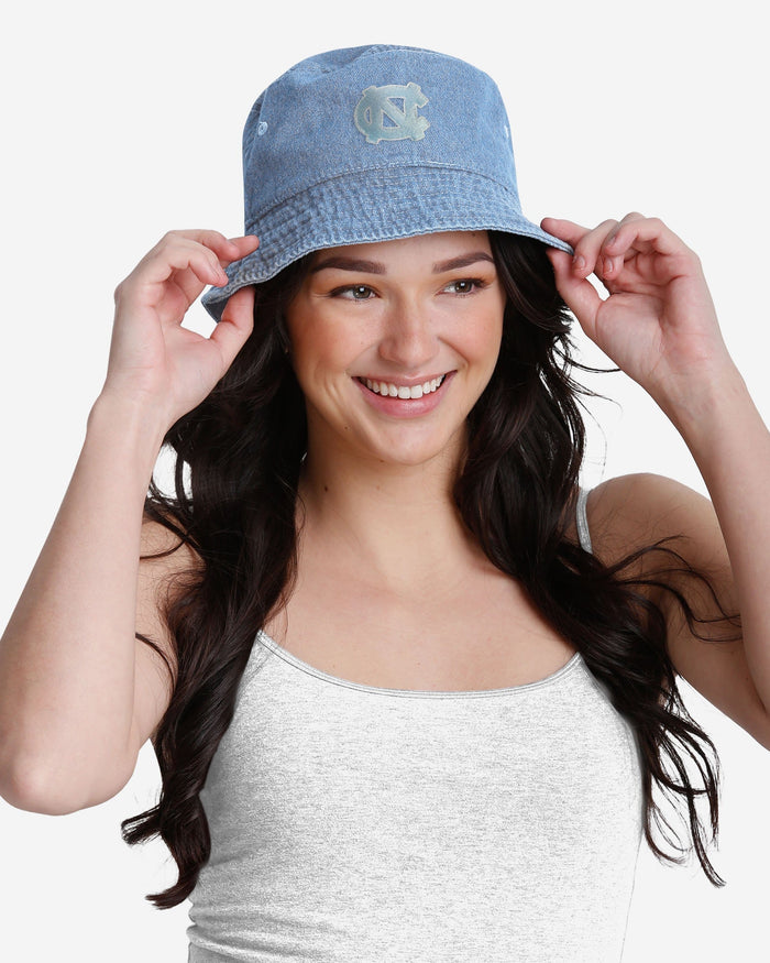 North Carolina Tar Heels Denim Bucket Hat FOCO - FOCO.com