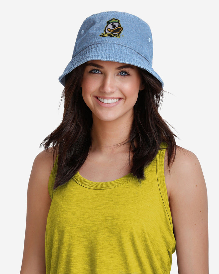 Oregon Ducks Denim Bucket Hat FOCO - FOCO.com