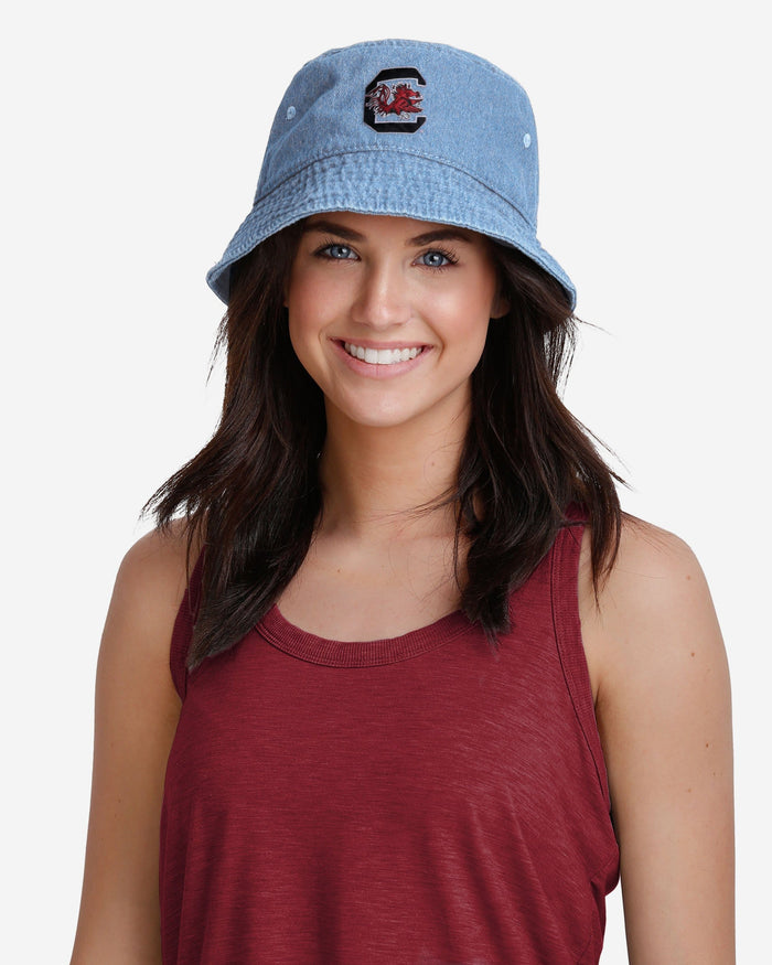 South Carolina Gamecocks Denim Bucket Hat FOCO - FOCO.com