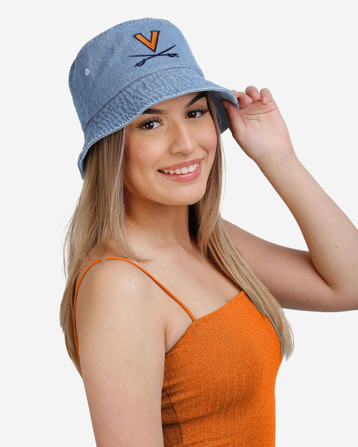 Virginia Cavaliers Denim Bucket Hat FOCO - FOCO.com