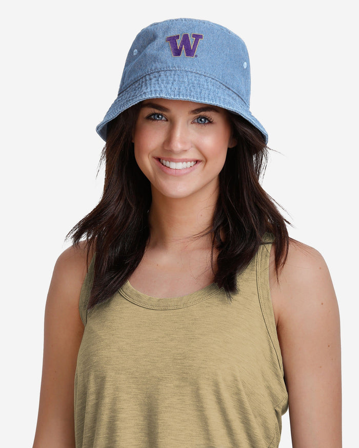 Washington Huskies Denim Bucket Hat FOCO - FOCO.com