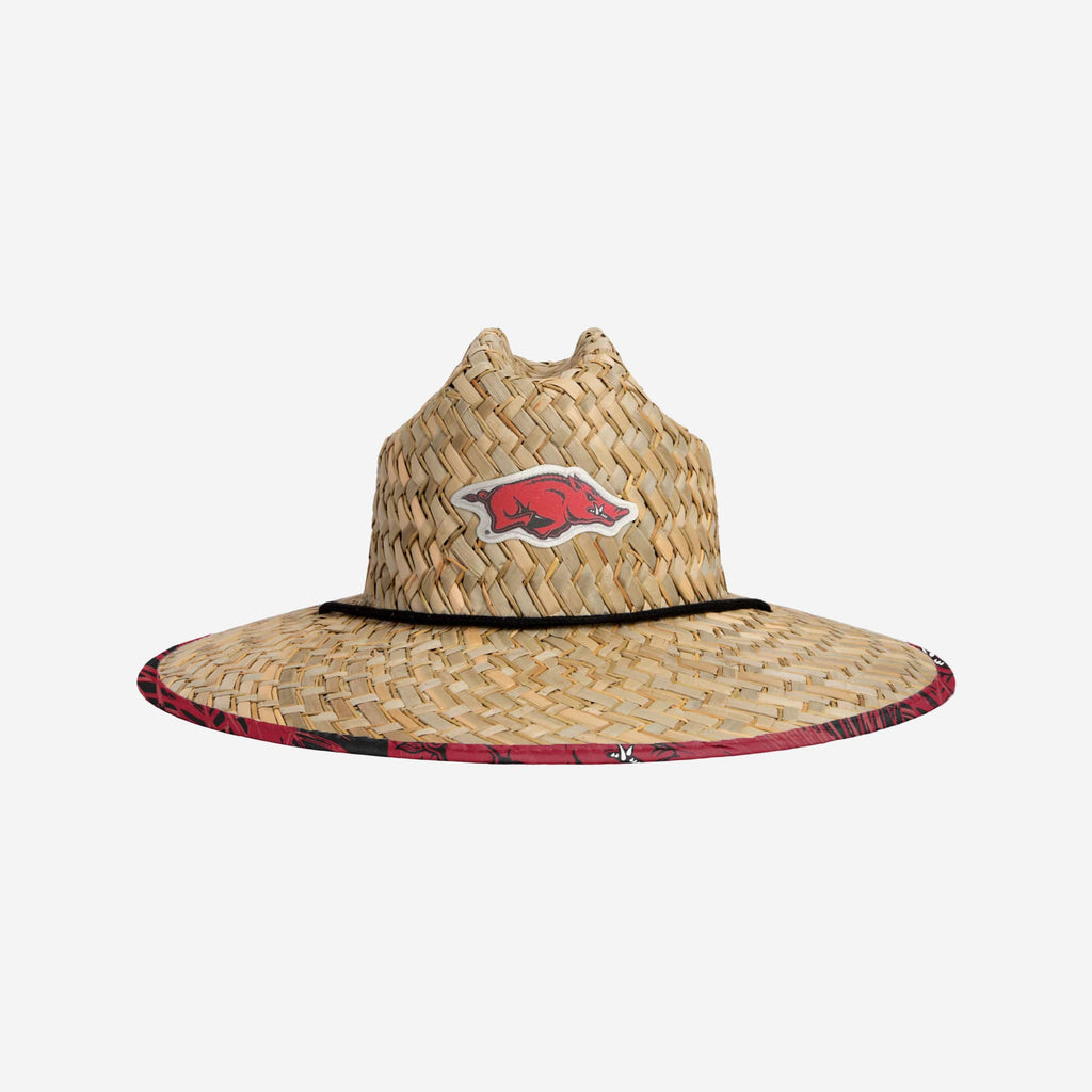 Arkansas Razorbacks Floral Straw Hat FOCO - FOCO.com