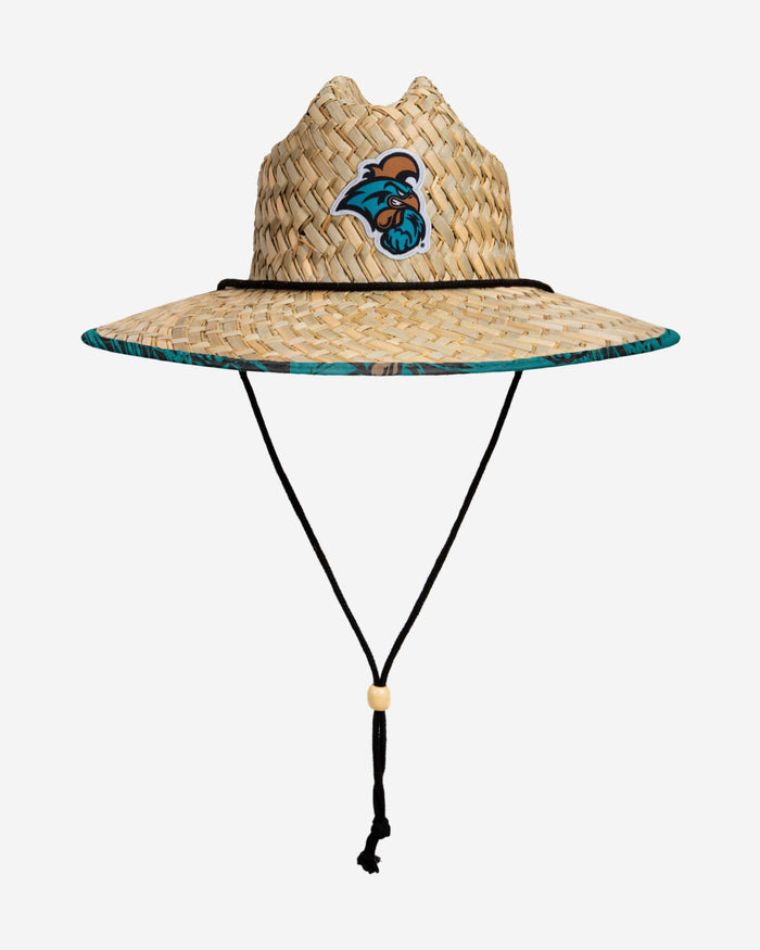 Coastal Carolina Chanticleers Floral Straw Hat FOCO - FOCO.com