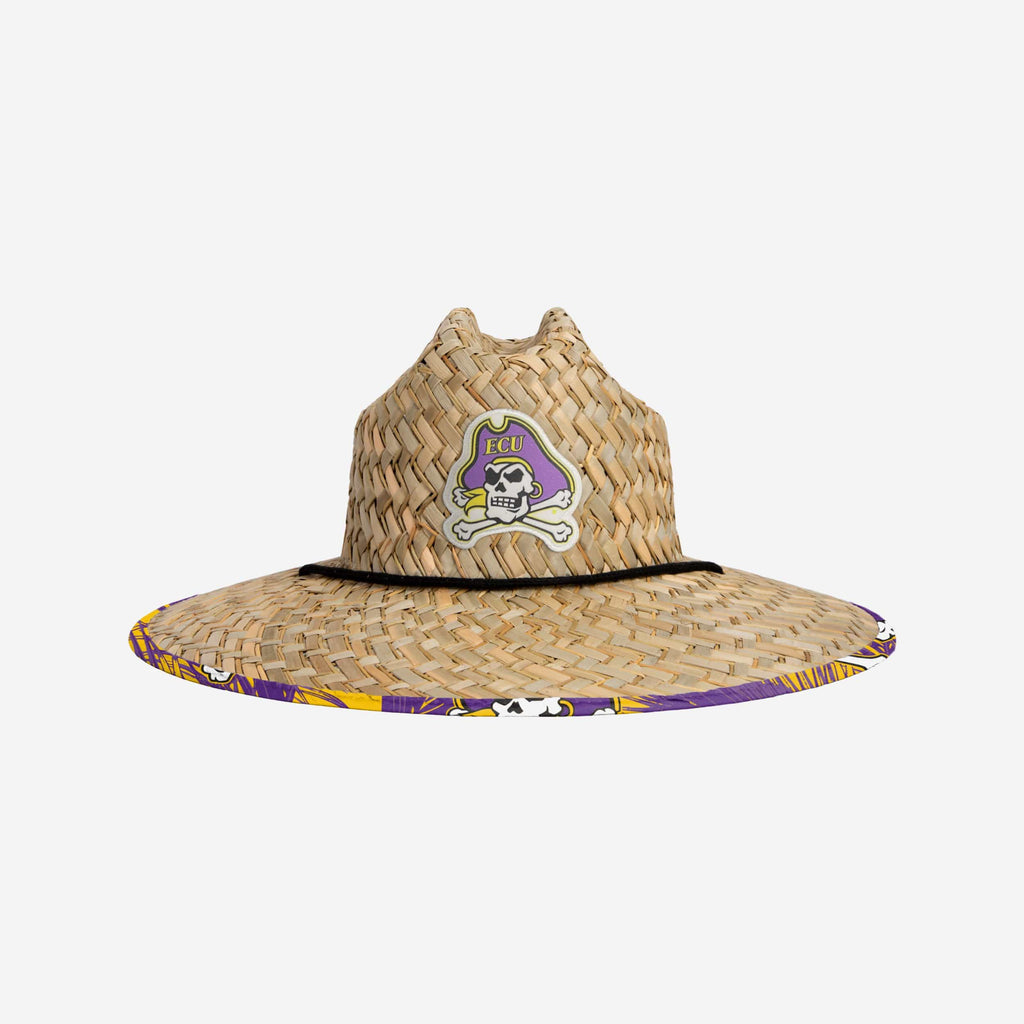 East Carolina Pirates Floral Straw Hat FOCO - FOCO.com