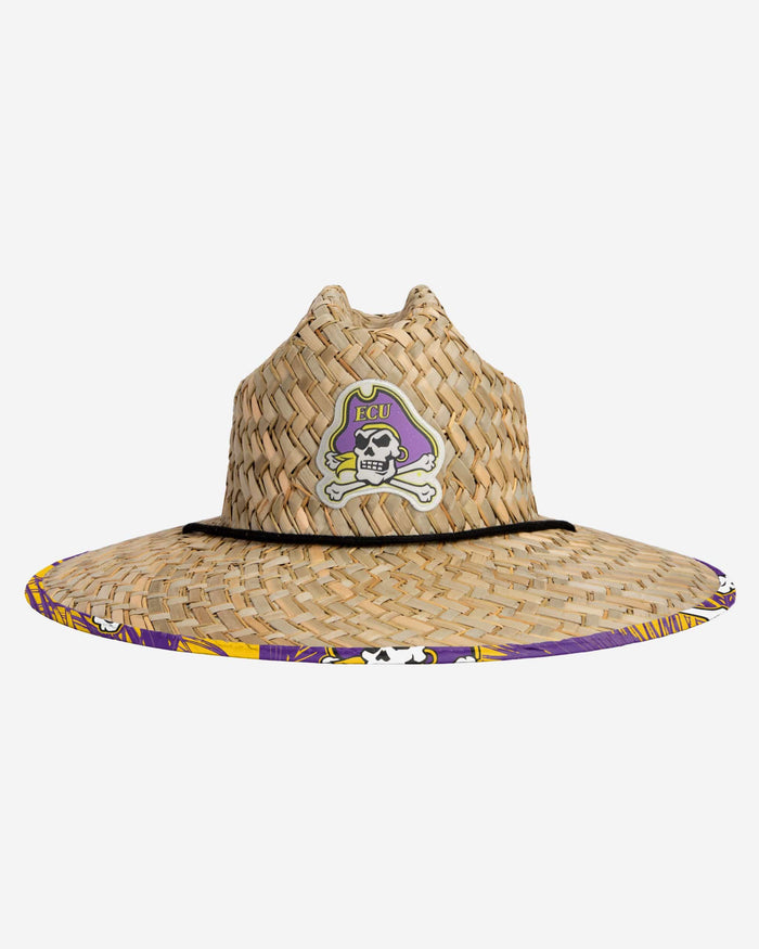 East Carolina Pirates Floral Straw Hat FOCO - FOCO.com