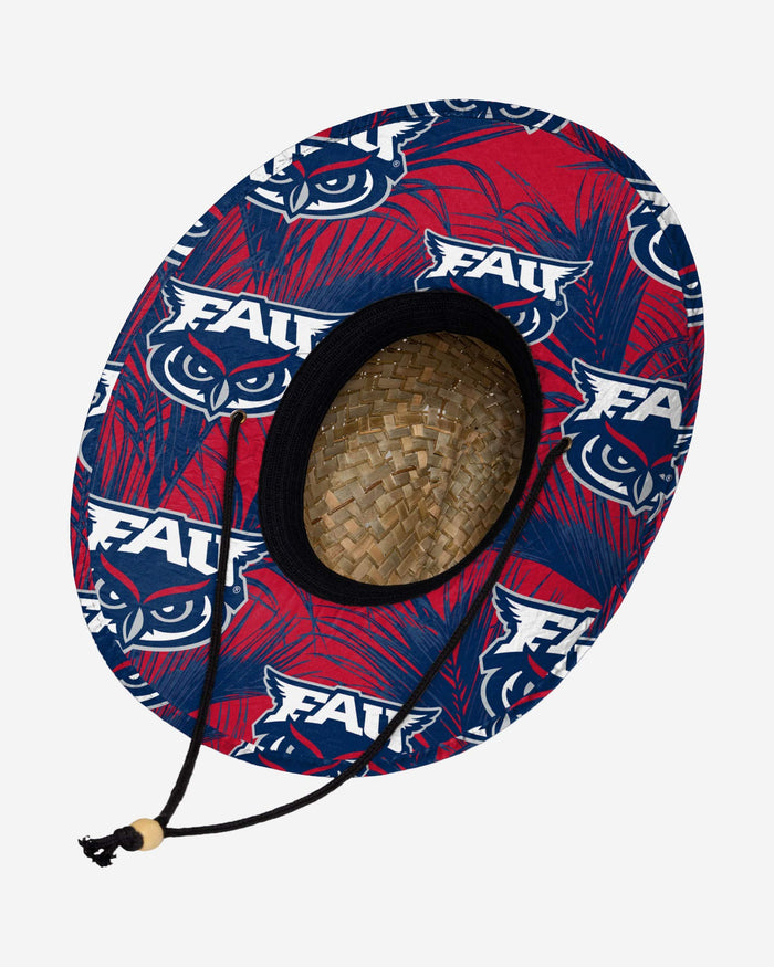 Florida Atlantic Owls Floral Straw Hat FOCO - FOCO.com
