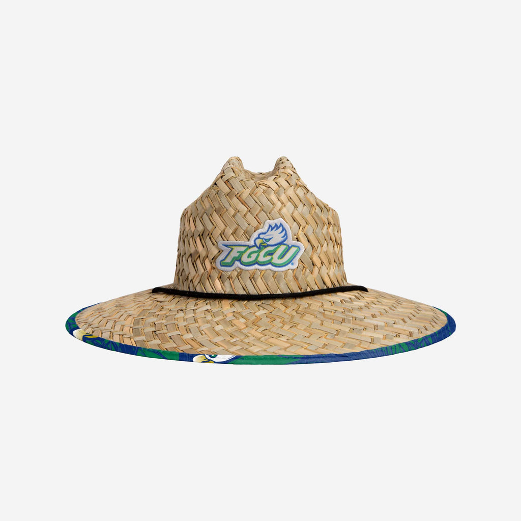 Florida Gulf Coast Eagles Floral Straw Hat FOCO - FOCO.com