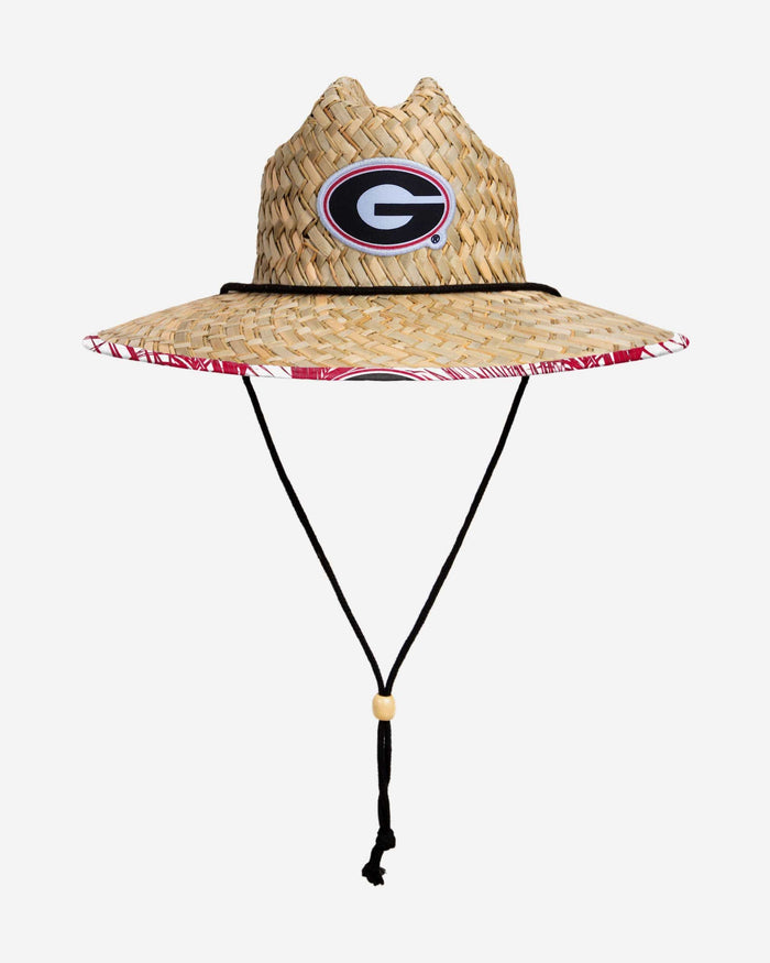 Georgia Bulldogs Floral Straw Hat FOCO - FOCO.com