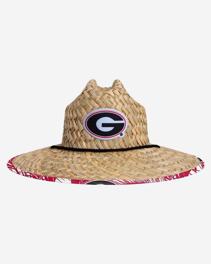 Georgia Bulldogs Floral Straw Hat FOCO - FOCO.com