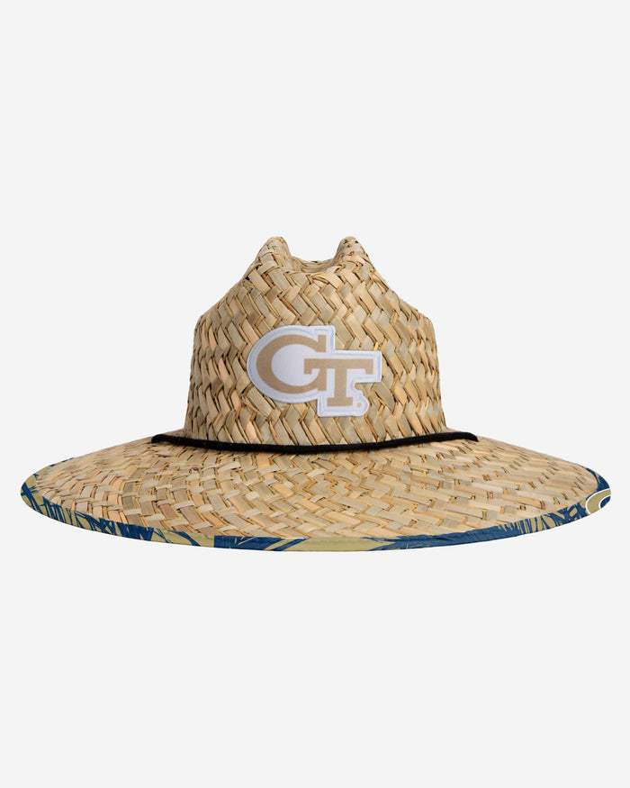 Georgia Tech Yellow Jackets Floral Straw Hat FOCO - FOCO.com