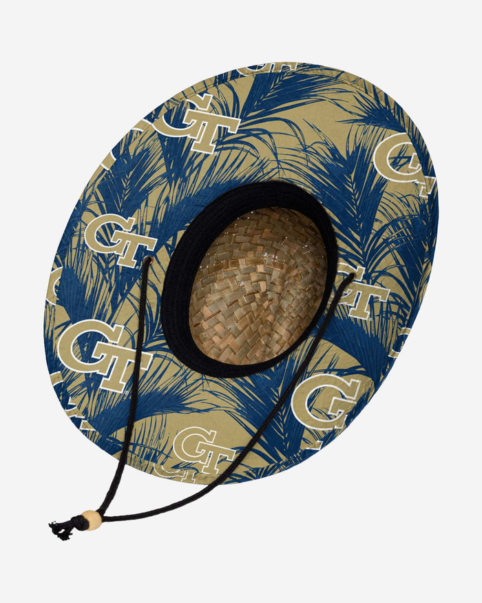 Georgia Tech Yellow Jackets Floral Straw Hat FOCO - FOCO.com