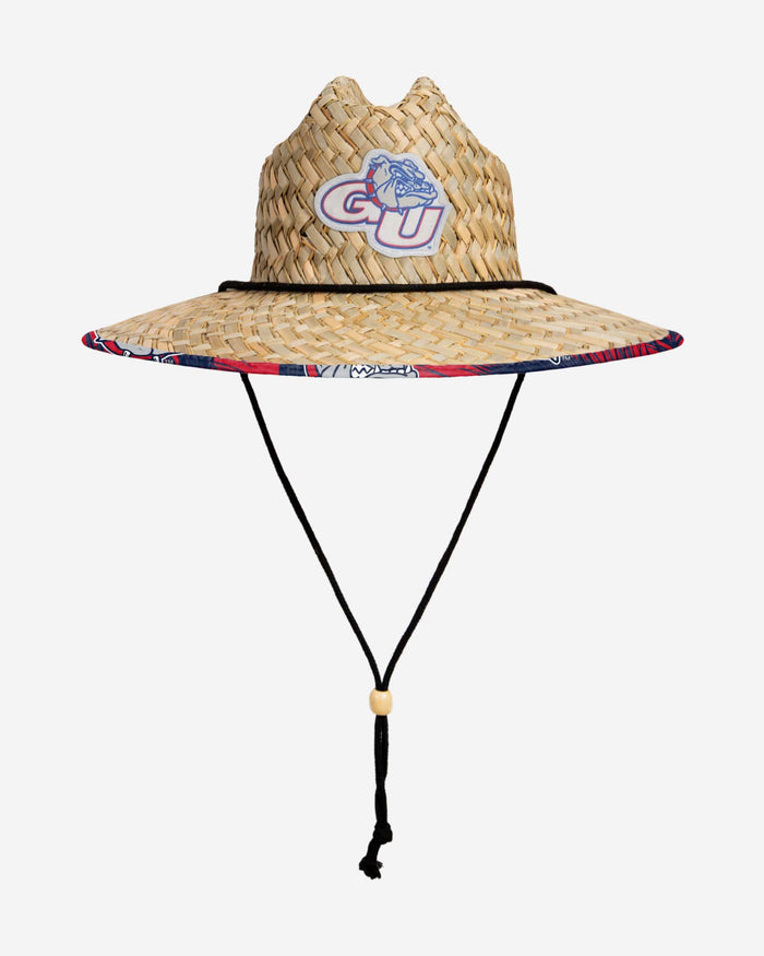 Gonzaga Bulldogs Floral Straw Hat FOCO - FOCO.com