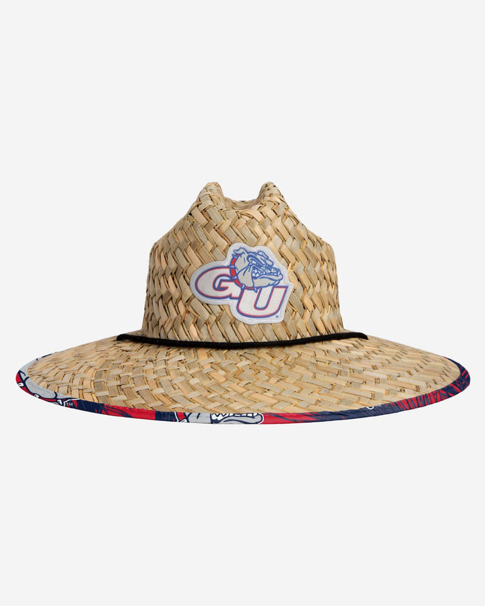 Gonzaga Bulldogs Floral Straw Hat FOCO - FOCO.com