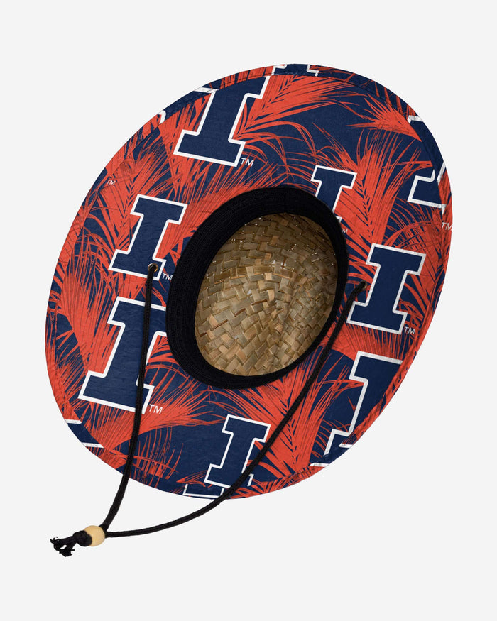 Illinois Fighting Illini Floral Straw Hat FOCO - FOCO.com