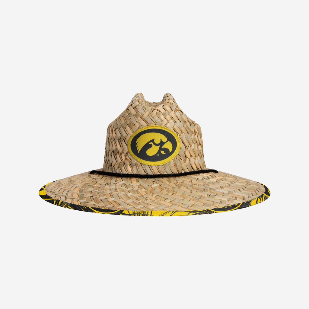 Iowa Hawkeyes Floral Straw Hat FOCO - FOCO.com