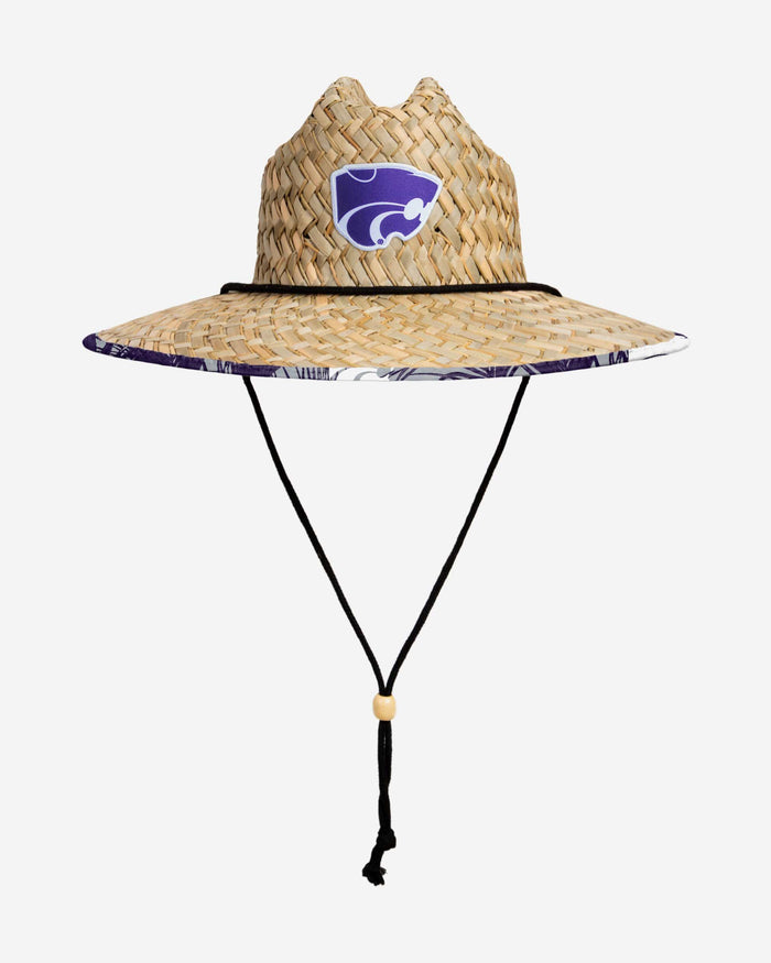 Kansas State Wildcats Floral Straw Hat FOCO - FOCO.com