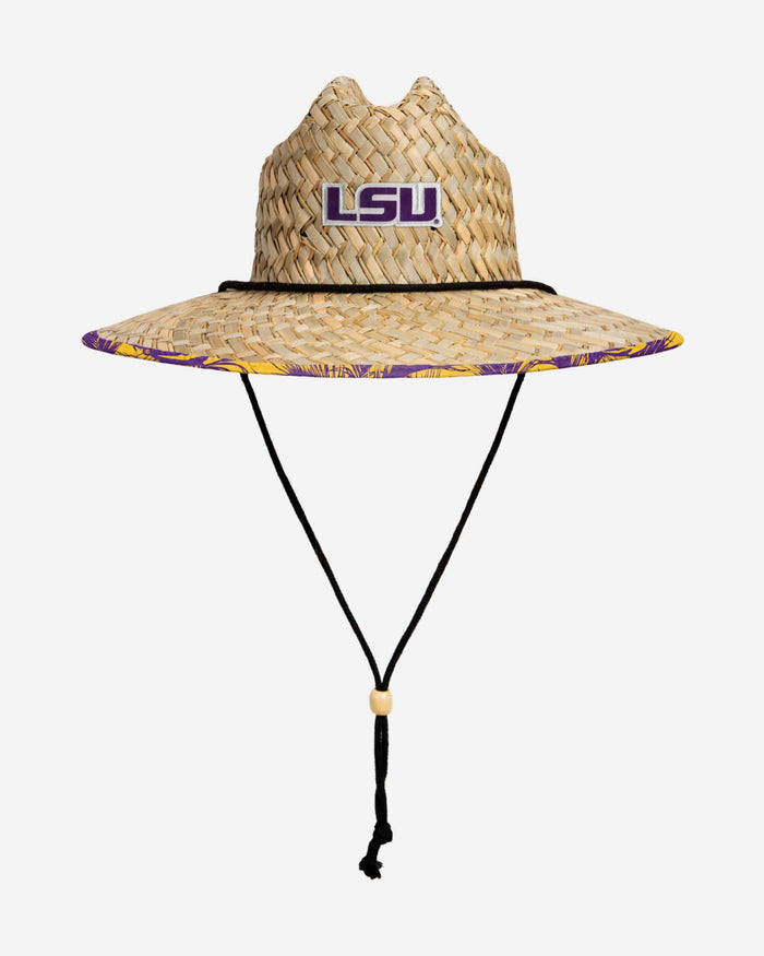 LSU Tigers Floral Straw Hat FOCO - FOCO.com