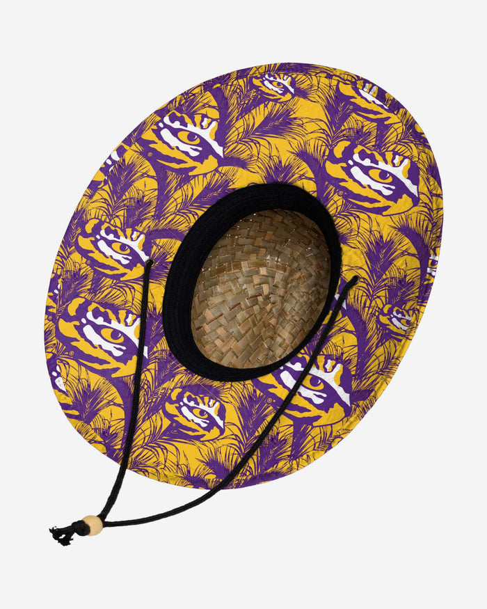 LSU Tigers Floral Straw Hat FOCO - FOCO.com