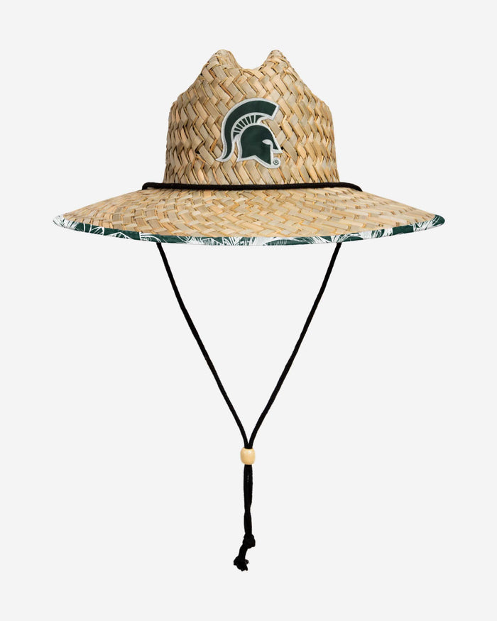 Michigan State Spartans Floral Straw Hat FOCO - FOCO.com