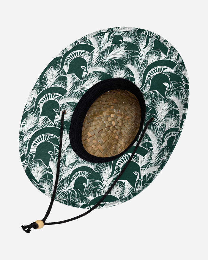 Michigan State Spartans Floral Straw Hat FOCO - FOCO.com