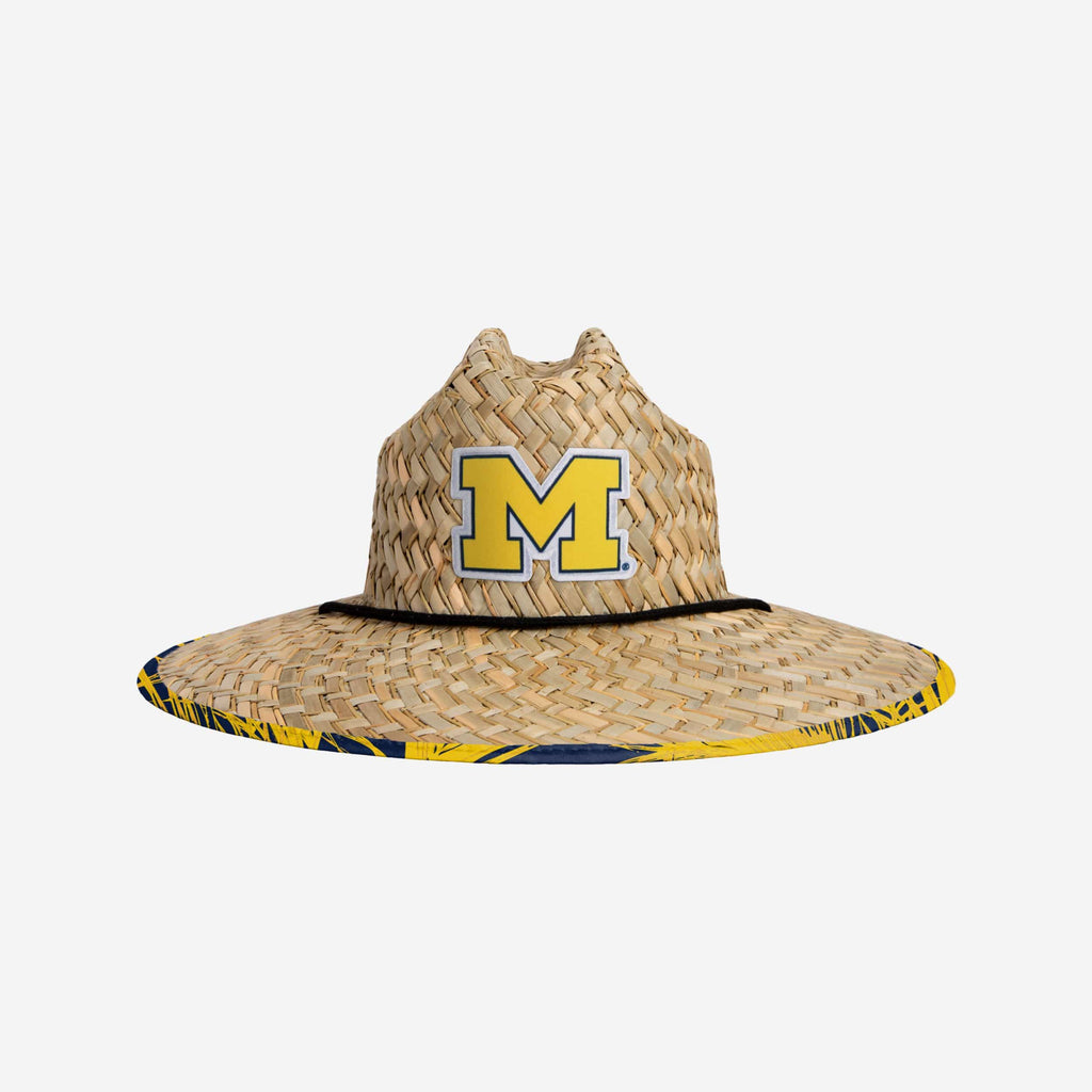 Michigan Wolverines Floral Straw Hat FOCO - FOCO.com