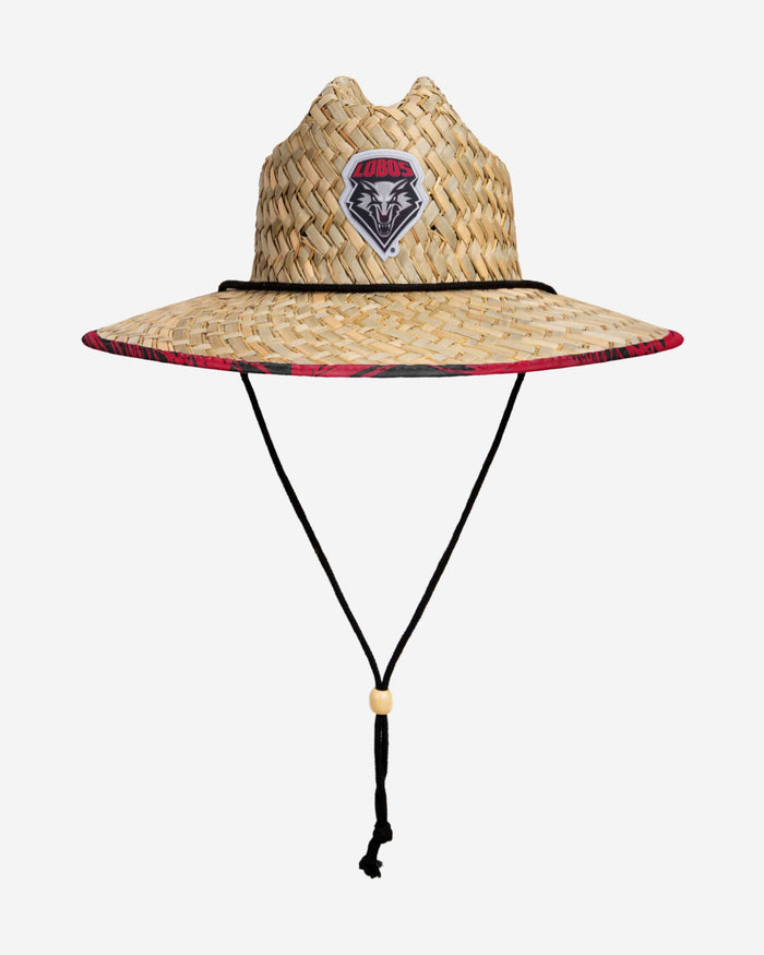 New Mexico Lobos Floral Straw Hat FOCO - FOCO.com
