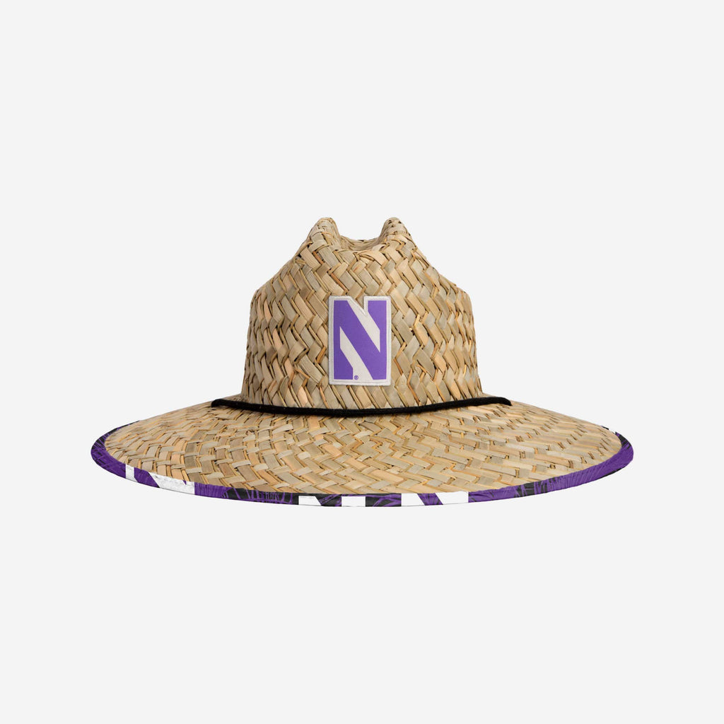 Northwestern Wildcats Floral Straw Hat FOCO - FOCO.com