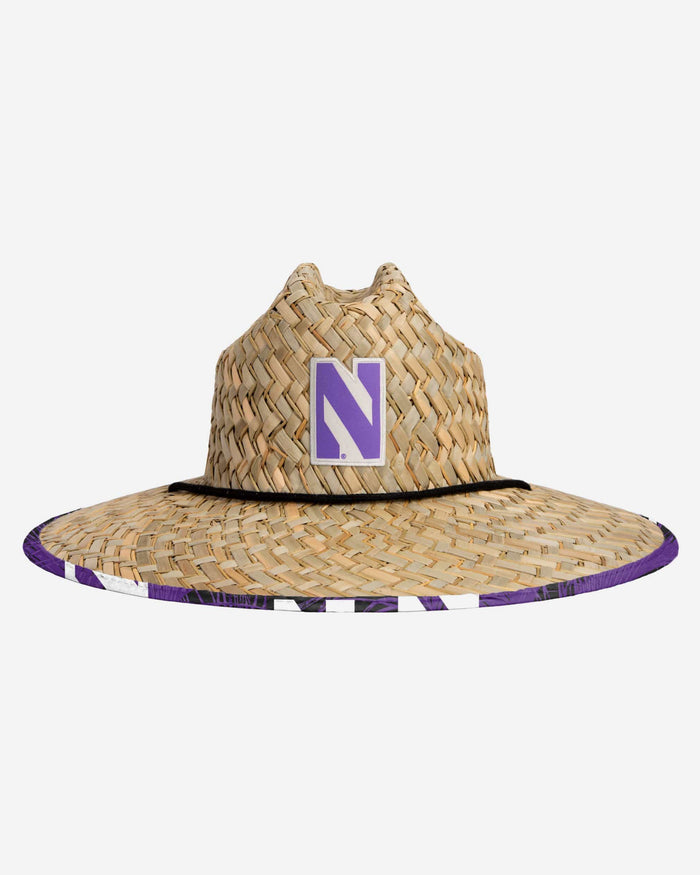 Northwestern Wildcats Floral Straw Hat FOCO - FOCO.com